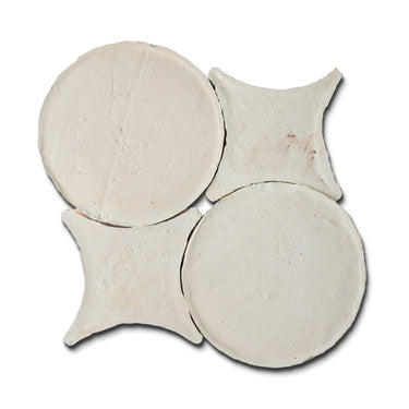 Malaga White Círculo 12x12 Terracotta Tile