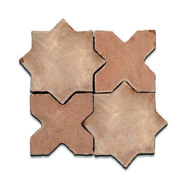 Seville Peach Estrella X 10x10 Terracotta Tile