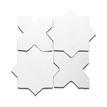 Seville White Estrella X 10x10 Terracotta Tile