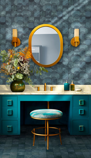 Stardust Eclipse Ocean Blue Porcelain Tile