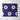 Metro Hex Glossy Cobalt Blue with White Flower Porcelain Mosaic Tile