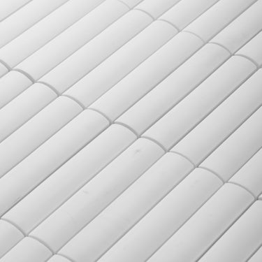 Bamboo Bianco Dolomite Marble Honed Mosaic Tile