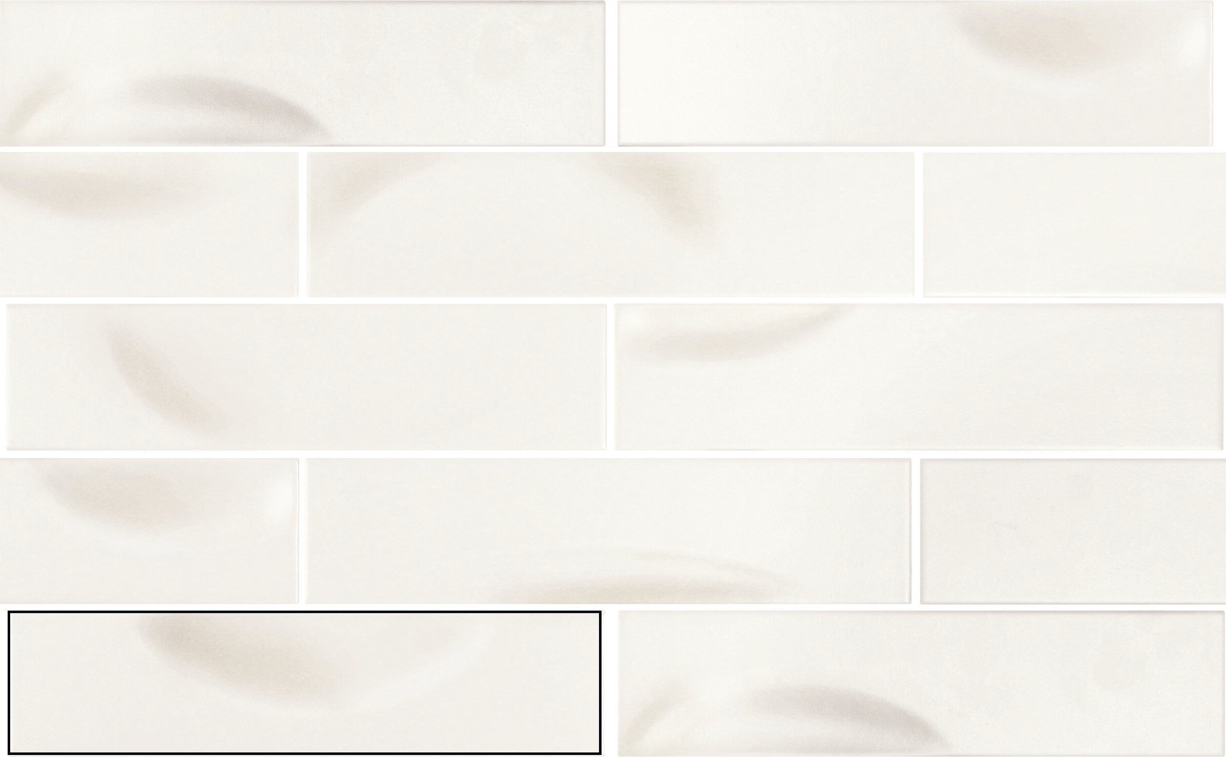 Fasi-Lunari Concave Chalk White Ceramic Tile – Tiles of Lucca