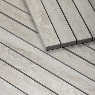 Grigio Travertine 1x48 Bastone Porcelain Tile