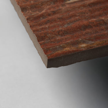 Red Travertine 24x48 Grooved Porcelain Tile