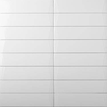Arcuato Swan White Glossy Ceramic Tile