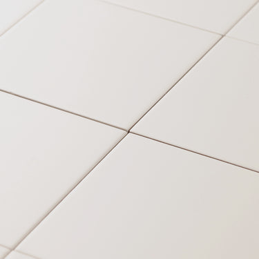 Linear Smooth Rope White 5x5 Matte Ceramic Tile