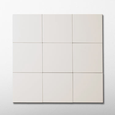 Linear Smooth Rope White 5x5 Matte Ceramic Tile