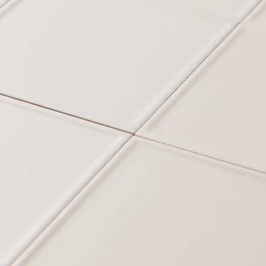 Linear Frame Rope White 5x5 Matte Ceramic Tile