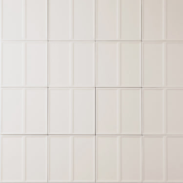 Linear Line Rope White 5x5 Matte Ceramic Tile