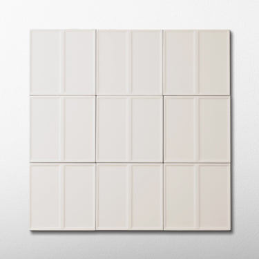 Linear Line Rope White 5x5 Matte Ceramic Tile