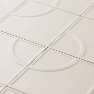 Linear Bow Pear Skin 5x5 Matte Ceramic Tile