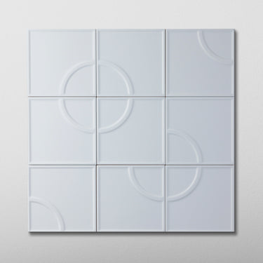 Linear Bow Stonewash 5x5 Matte Ceramic Tile