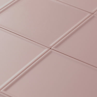 Linear Frame Withered Clay 5x5 Matte Ceramic Tile