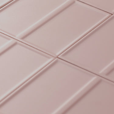 Linear Line Withered Clay 5x5 Matte Ceramic Tile