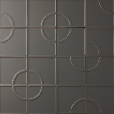 Linear Bow Outer Space 5x5 Matte Ceramic Tile