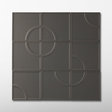 Linear Bow Outer Space 5x5 Matte Ceramic Tile
