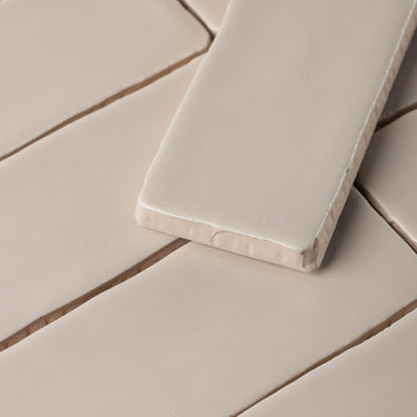 Handmade 2x10 Caramel Matte Undulated Subway Tile