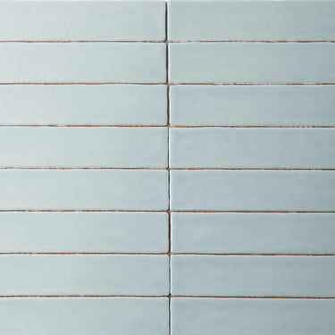 Handmade 2x10 Celery Green Matte Undulated Subway Tile