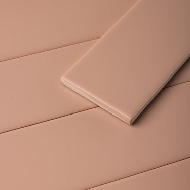 City Brick 2.5x10 Coral Matte Porcelain Tile