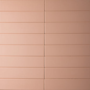 City Brick 2.5x10 Coral Matte Porcelain Tile