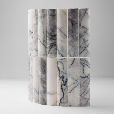 Bamboo Lilac Marble Honed Mosaic Tile
