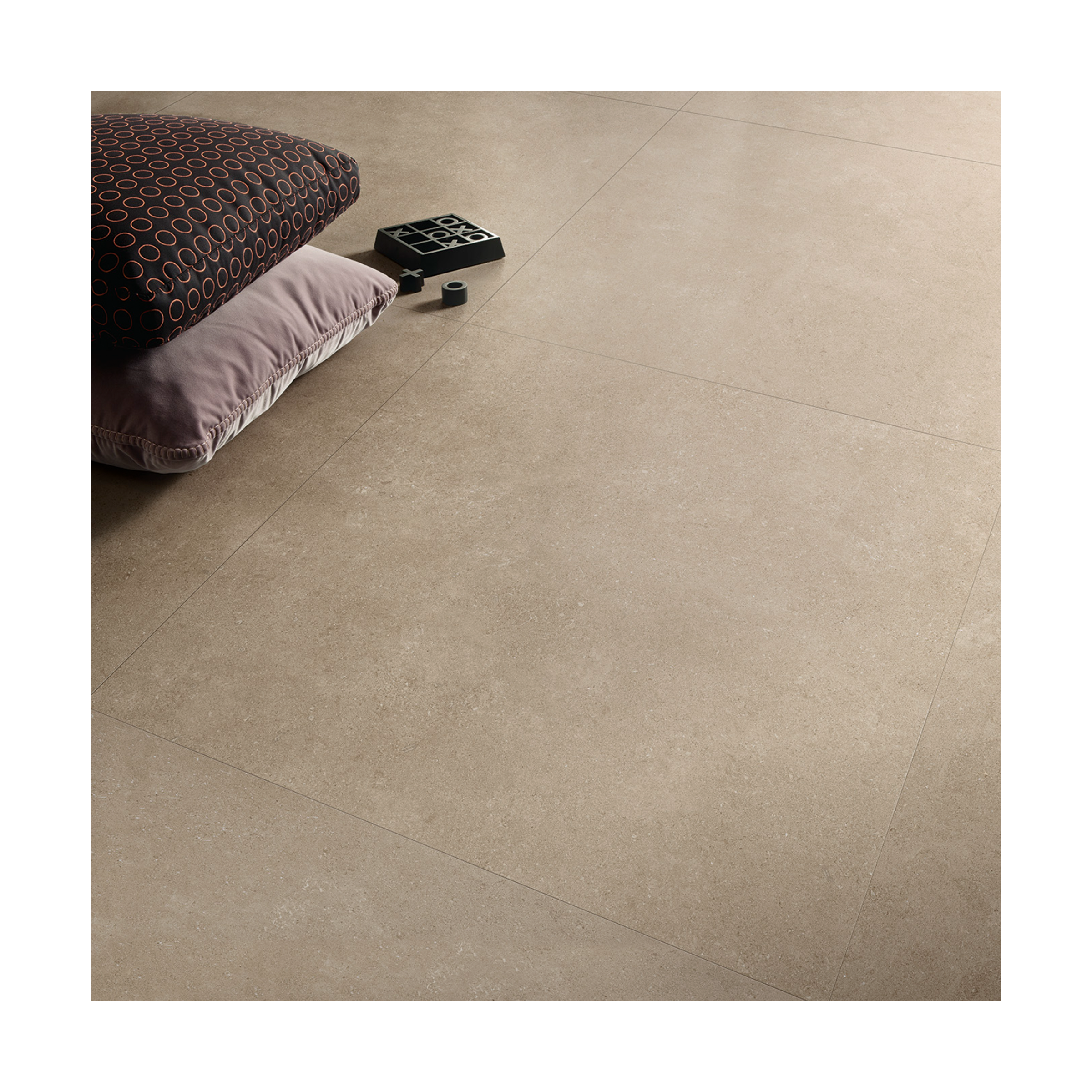 Limestone Blanched Almond Rectified Porcelain Tile 12x24
