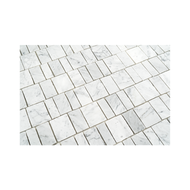Piano Bianco Carrara Marble Honed Mosaic Tile