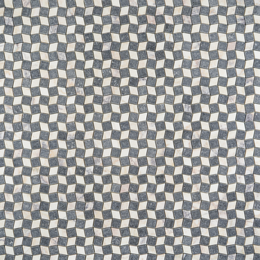 Mosaico Piazza Belgian Bluestone with Calacatta Viola Marble Tumbled Mosaic Tile