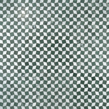 Mosaico Piazza Verde Alpi with Carrara Marble Honed Mosaic Tile