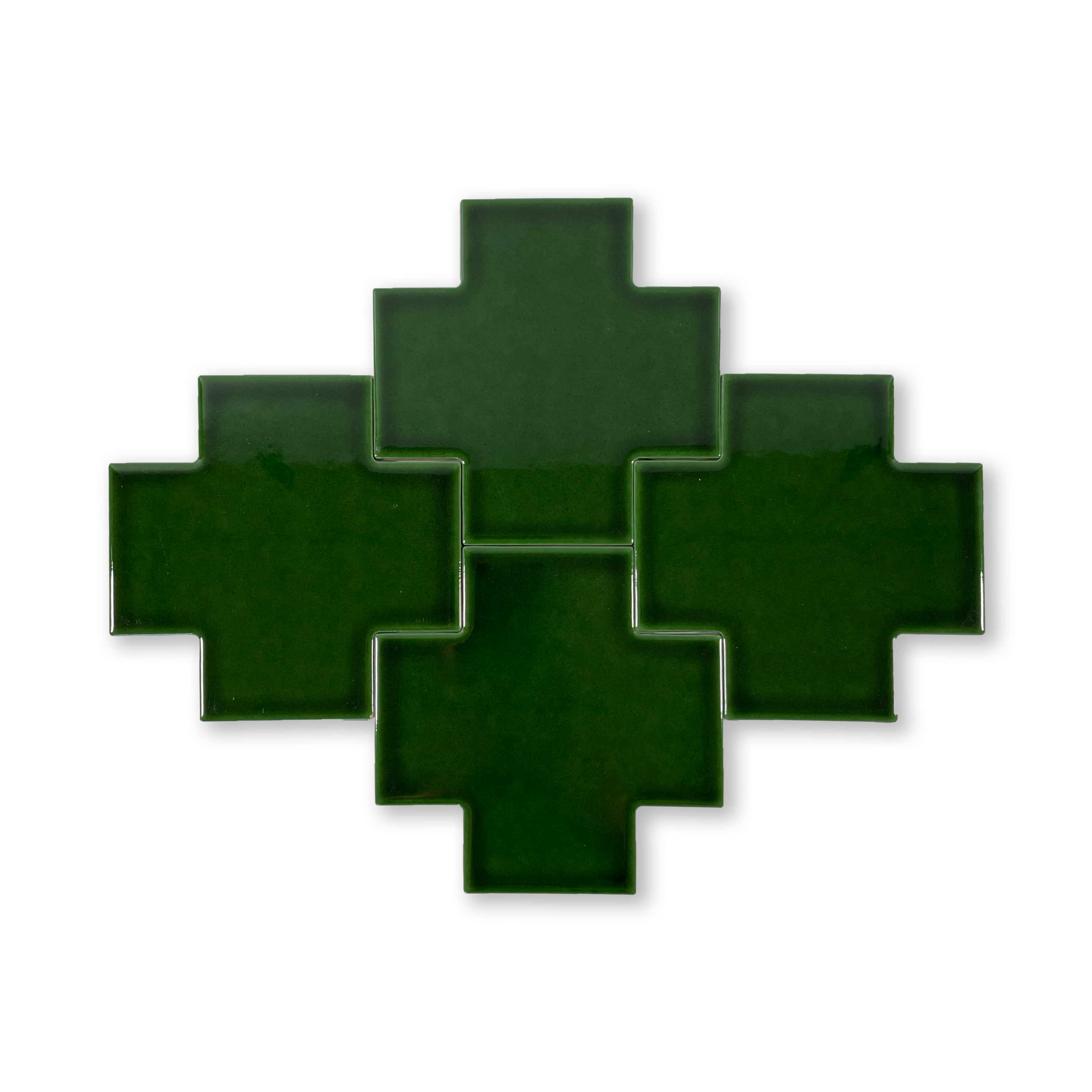 Puzzle Plus 6x6 Jade Green Glossy Subway Tile