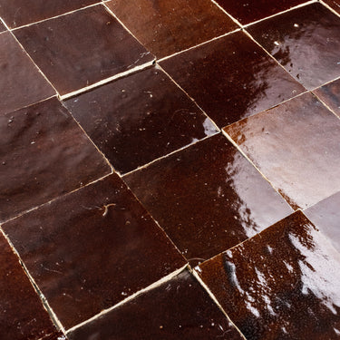 Handmade Moroccan Zellige 4x4 Bitter Terracotta Tile