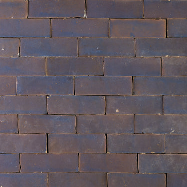 Handmade Moroccan Zellige 2x6 Rotten Plum Bejmat Terracotta Tile