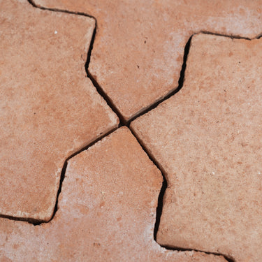 Malaga Red Círculo 12x12 Terracotta Tile