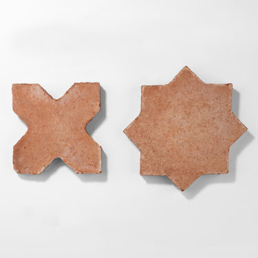 Seville Red Estrella X 10x10 Terracotta Tile