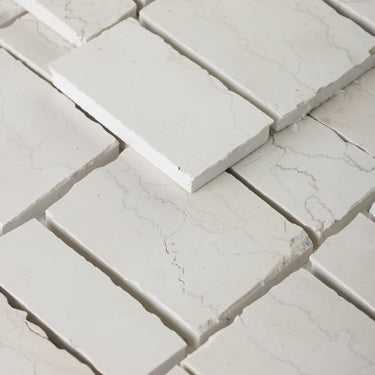 Piano Bianco Perlino Marble Honed Mosaic Tile