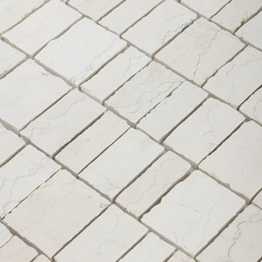 Piano Bianco Perlino Marble Honed Mosaic Tile