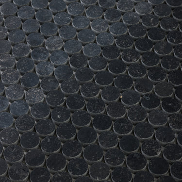 Moneta 1" Belgian Bluestone Limestone Honed Mosaic Tile