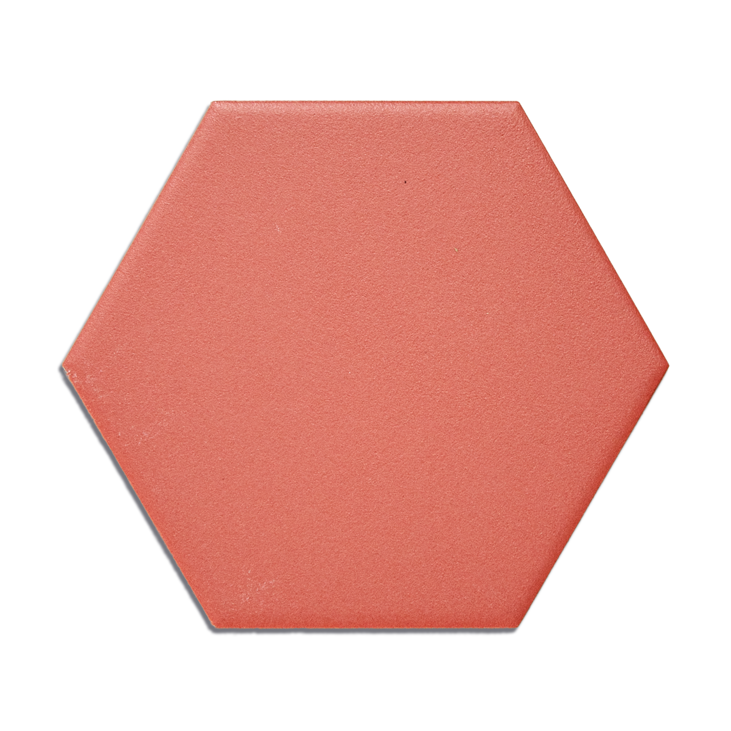 Pastello Hexagon Salmon Red Tile