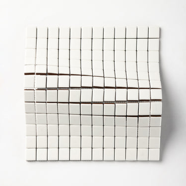Quadrati Mezzo | Alabaster 1x1" Square Matte Mosaic Tile