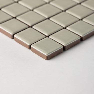 Quadrati Mezzo | Canyon Dust 1x1" Square Matte Mosaic Tile