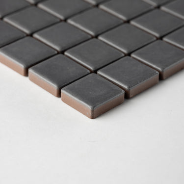 Quadrati Mezzo | Ferrum 1x1" Square Matte Mosaic Tile