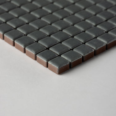 Quadrati Piccoli | Grey Shingle 1/2x1/2" Square Matte Mosaic Tile