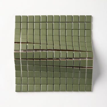 Quadrati Mezzo | Scottish Green 1x1" Square Matte Mosaic Tile
