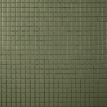 Quadrati Mezzo | Scottish Green 1x1" Square Matte Mosaic Tile