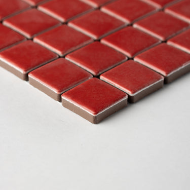 Quadrati Mezzo | Jasper Stone 1x1" Square Matte Mosaic Tile