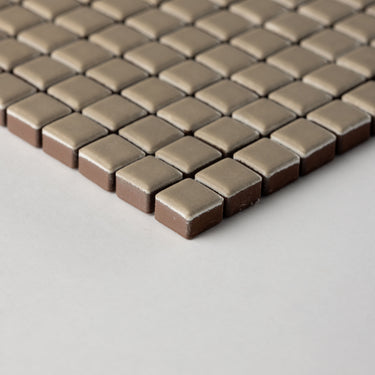 Quadrati Piccoli | Sherwood Tan 1/2x1/2" Square Matte Mosaic Tile