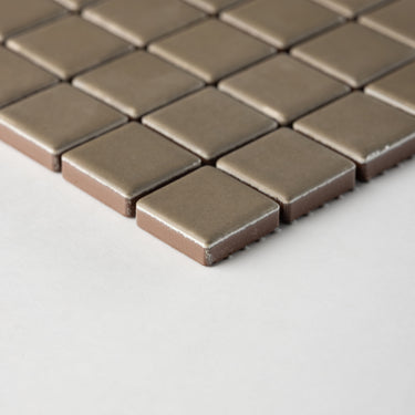 Quadrati Mezzo | Dried Thyme 1x1" Square Matte Mosaic Tile