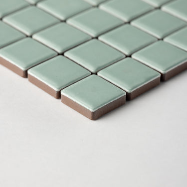 Quadrati Mezzo | Meadow Blue 1x1" Square Matte Mosaic Tile