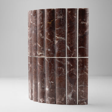 Bamboo Red Ravel Marble Polished Mosaic Tile